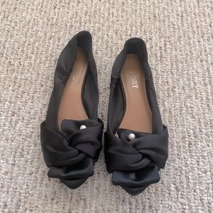 Black, Report flats, size 9.5